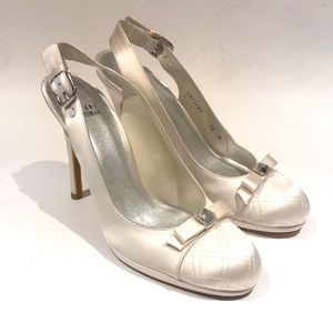 Stuart Weizmann satin heels
